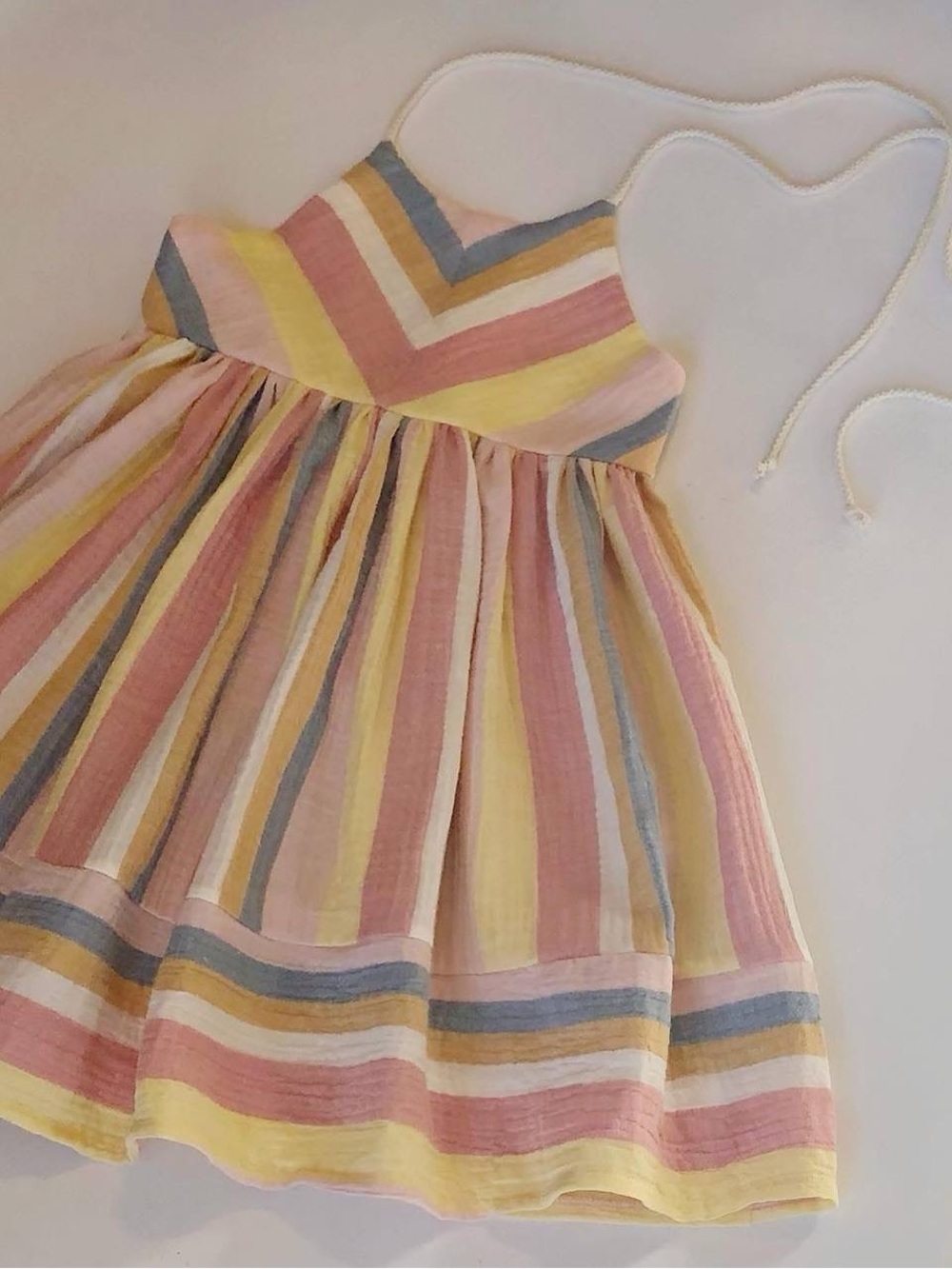 Cate & Cruz Sorbet Striped Dress (Size:8)